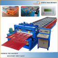 colored steel double layer profile roof roll forming machine for production line